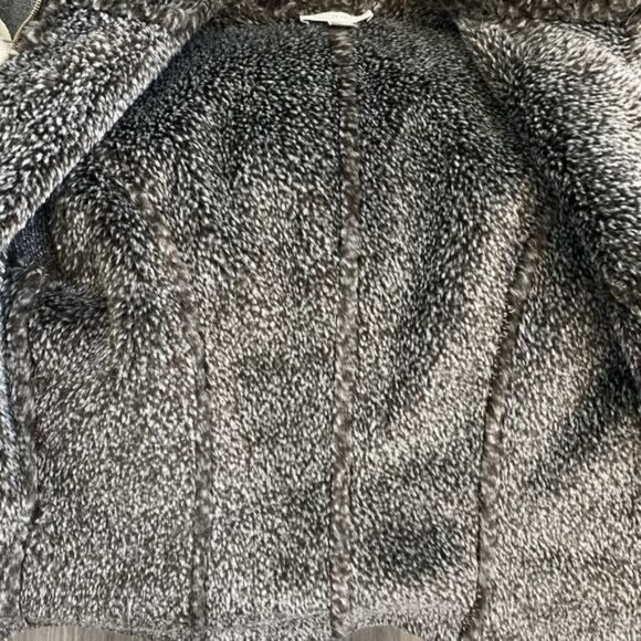 St John Sport Faux Suede Vest Sleeveless Jacket Brown Zip Faux Fur S - Picture 7 of 8